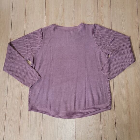croft & BARROW DUSTY PINK LIGHTWEIGHT CREW NECK SWEATER, SIZE XXL - Picture 7 of 7